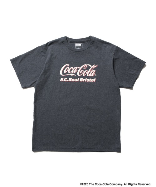 F.C.Real Bristol(エフシーレアルブリストル)の「Coca-Cola HEATHER TEE(Tシャツ/カットソー・メンズ・グレー/ブラック/ホワイト・SMALL/LARGE/MEDIUM/XX-LARGE/X-LARGE)」の2枚目の写真