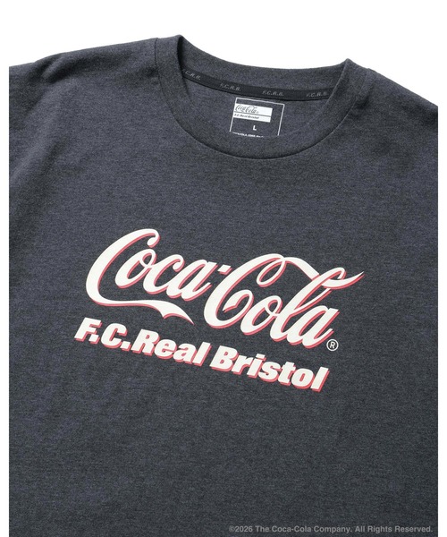 F.C.Real Bristol(エフシーレアルブリストル)の「Coca-Cola HEATHER TEE(Tシャツ/カットソー・メンズ・グレー/ブラック/ホワイト・SMALL/LARGE/MEDIUM/XX-LARGE/X-LARGE)」の9枚目の写真