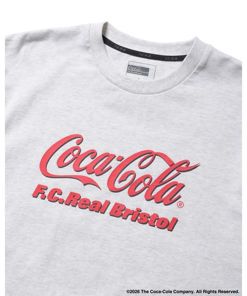 F.C.Real Bristol(エフシーレアルブリストル)の「Coca-Cola HEATHER TEE(Tシャツ/カットソー・メンズ・グレー/ブラック/ホワイト・SMALL/LARGE/MEDIUM/XX-LARGE/X-LARGE)」の6枚目の写真