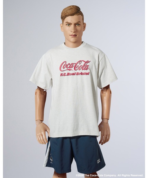 F.C.Real Bristol(エフシーレアルブリストル)の「Coca-Cola HEATHER TEE(Tシャツ/カットソー・メンズ・グレー/ブラック/ホワイト・SMALL/LARGE/MEDIUM/XX-LARGE/X-LARGE)」の5枚目の写真
