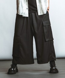 【NO ID.】Baggy Cropped Cargo Trousers / バギー クロップド カーゴ トラウザーズ