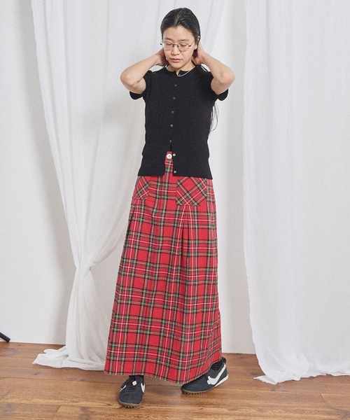fig London(フィグロンドン)の「Kitty skirt(スカート・レディース・レッド・FREE)」の3枚目の写真