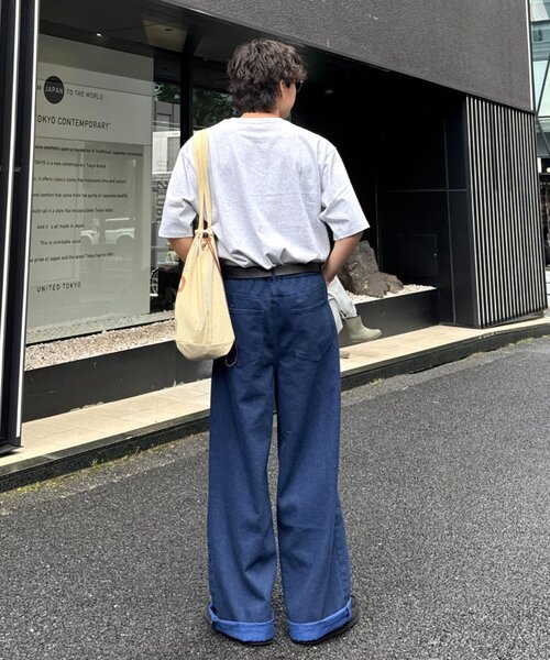 CIAOPANIC TYPY（チャオパニックティピー）の「【UNISEX】ライトオンスカラーロールアップダメージデニム（デニムパンツ・レディース・ブルー/ピンク/オレンジ/イエロー・LARGE/MEDIUM）」の15枚目の写真
