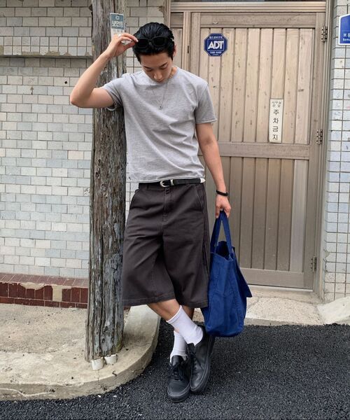 FABREGAT(ファブレガ)の「サイドラインチノバミューダパンツ(チャコール)(その他パンツ・レディース・その他・3/4/1/2)」の2枚目の写真