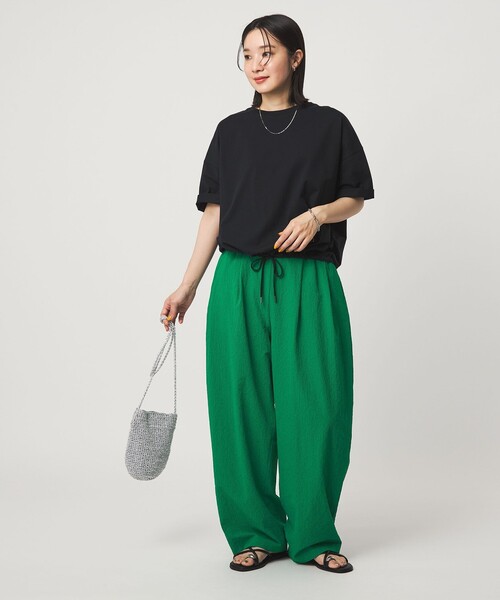 green label relaxing(グリーンレーベルリラクシング)の「【WEB限定】<at ease>カラミ カーブ パンツ(その他パンツ・レディース・ケリーグリーン/ブラック/ロイヤルブルー・SHORT/38/36/TALL)」の10枚目の写真