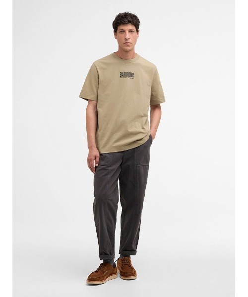 Barbour（バブアー）の「MordenGraphic Tシャツ（Tシャツ/カットソー・メンズ・ベージュ/オリーブ・MEDIUM/SMALL/LARGE）」の6枚目の写真
