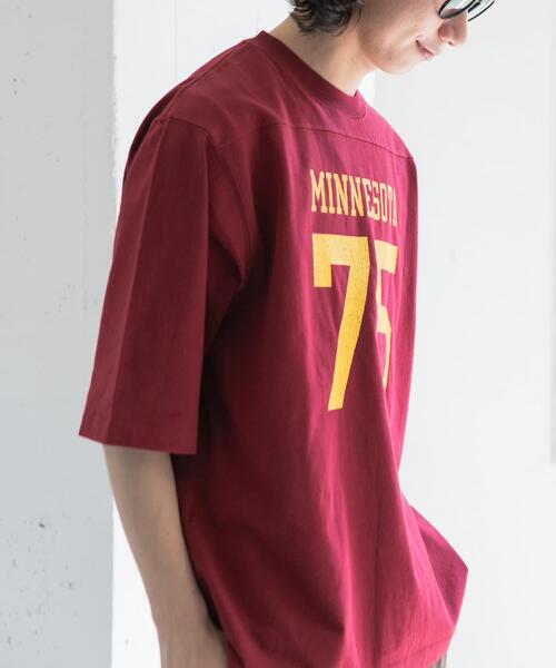 FORK&SPOON(フォークアンドスプーン)の「FORK&SPOON ナンバリングプリントTシャツ(Tシャツ/カットソー・メンズ・ブルー/レッド・4/5)」の16枚目の写真
