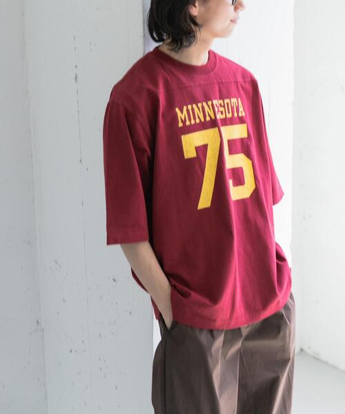FORK&SPOON(フォークアンドスプーン)の「FORK&SPOON ナンバリングプリントTシャツ(Tシャツ/カットソー・メンズ・ブルー/レッド・4/5)」の22枚目の写真