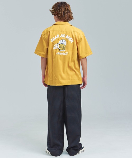 JACKROSE(ジャックローズ)の「Alcarza バック刺繍ボーリングシャツ(シャツ/ブラウス・メンズ・ブラック/イエロー/ホワイト/ブラック系2・M/L)」の12枚目の写真