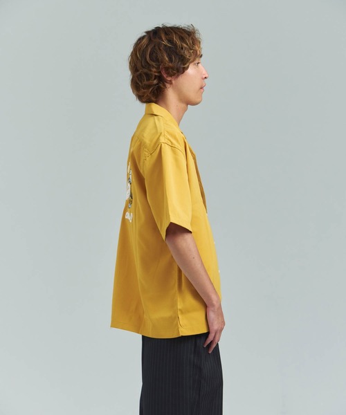 JACKROSE(ジャックローズ)の「Alcarza バック刺繍ボーリングシャツ(シャツ/ブラウス・メンズ・ブラック/イエロー/ホワイト/ブラック系2・M/L)」の5枚目の写真