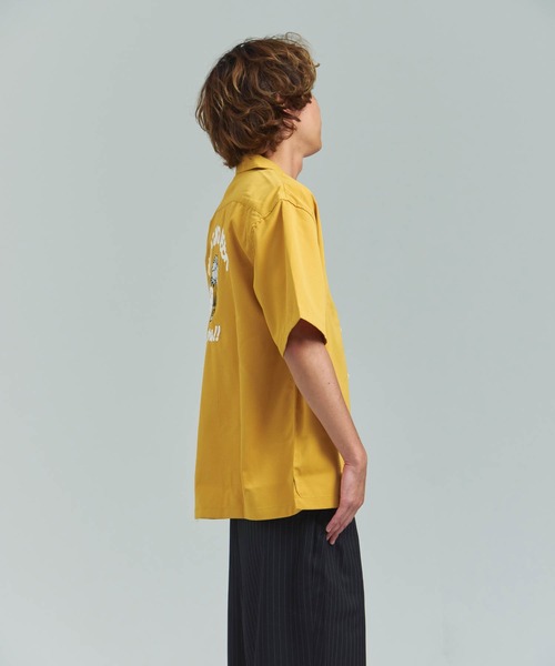 JACKROSE(ジャックローズ)の「Alcarza バック刺繍ボーリングシャツ(シャツ/ブラウス・メンズ・ブラック/イエロー/ホワイト/ブラック系2・M/L)」の6枚目の写真