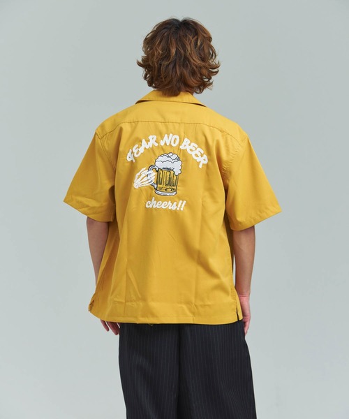 JACKROSE(ジャックローズ)の「Alcarza バック刺繍ボーリングシャツ(シャツ/ブラウス・メンズ・ブラック/イエロー/ホワイト/ブラック系2・M/L)」の7枚目の写真