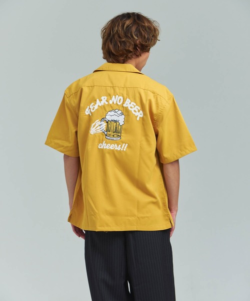 JACKROSE(ジャックローズ)の「Alcarza バック刺繍ボーリングシャツ(シャツ/ブラウス・メンズ・ブラック/イエロー/ホワイト/ブラック系2・M/L)」の8枚目の写真