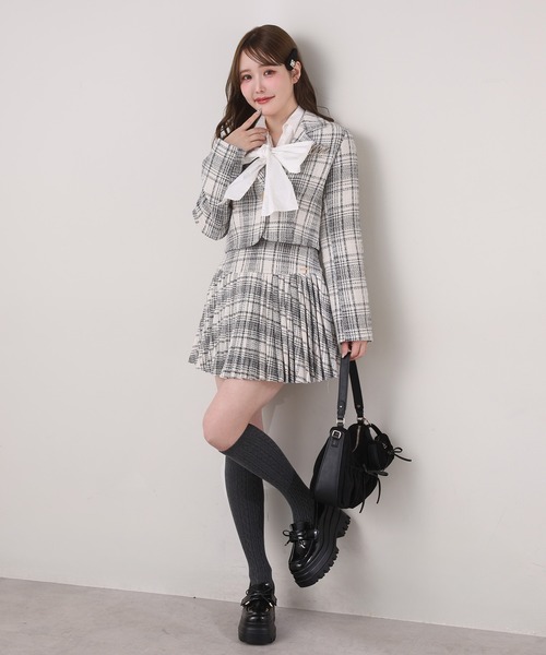one after another NICE CLAUP(ワンアフターアナザーナイスクラップ)の「〈取り外し可能〉ボウタイリボンブラウス(シャツ/ブラウス・レディース・ドット/サックスブルー/ホワイト/ピンク・FREE)」の13枚目の写真