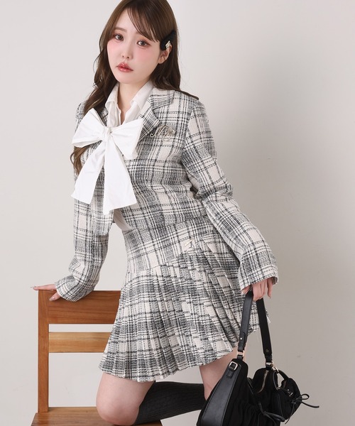 one after another NICE CLAUP(ワンアフターアナザーナイスクラップ)の「〈取り外し可能〉ボウタイリボンブラウス(シャツ/ブラウス・レディース・ドット/サックスブルー/ホワイト/ピンク・FREE)」の16枚目の写真