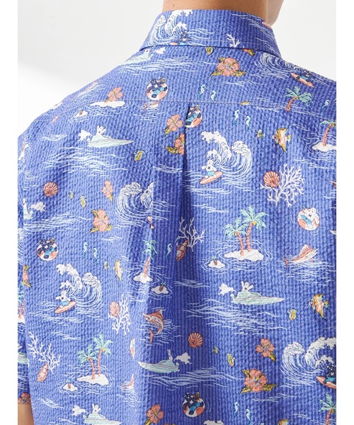 McGREGOR(マックレガー)の「ベアリップルプリントシャツ(シャツ/ブラウス・メンズ・ネイビー/サンドグレー・L/M)」の17枚目の写真