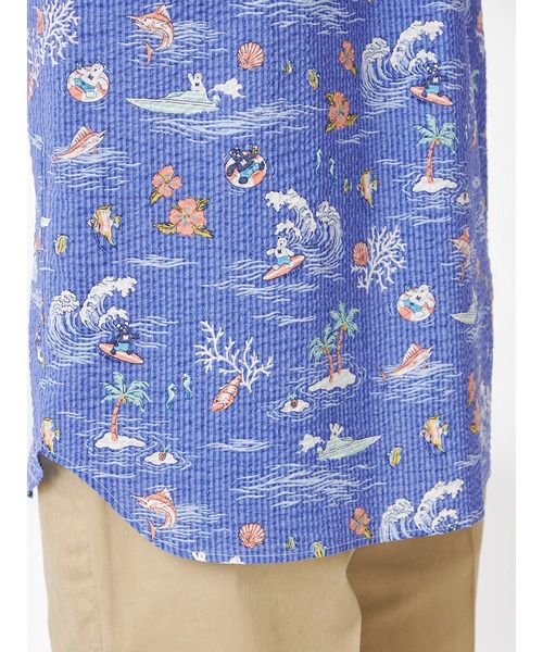 McGREGOR(マックレガー)の「ベアリップルプリントシャツ(シャツ/ブラウス・メンズ・ネイビー/サンドグレー・L/M)」の18枚目の写真