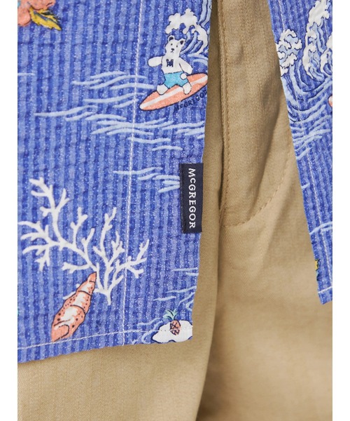 McGREGOR(マックレガー)の「ベアリップルプリントシャツ(シャツ/ブラウス・メンズ・ネイビー/サンドグレー・L/M)」の19枚目の写真