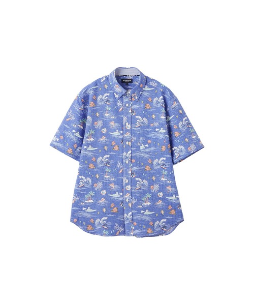 McGREGOR(マックレガー)の「ベアリップルプリントシャツ(シャツ/ブラウス・メンズ・ネイビー/サンドグレー・L/M)」の8枚目の写真