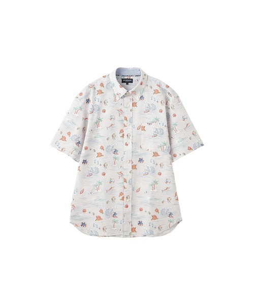 McGREGOR(マックレガー)の「ベアリップルプリントシャツ(シャツ/ブラウス・メンズ・ネイビー/サンドグレー・L/M)」の11枚目の写真