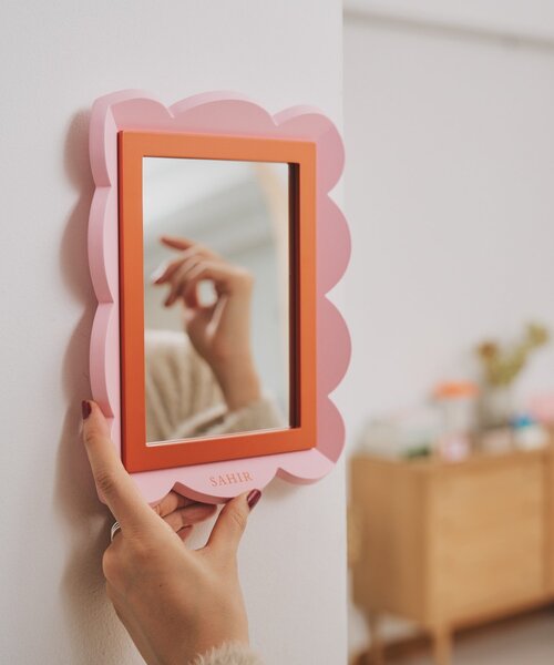 SAHIR（サヒール）の「【SAHIR サヒール】mokumoku mirror　もくもくミラー（ミラー・レディース・ピンク/アイボリー/ブルー・0）」の3枚目の写真