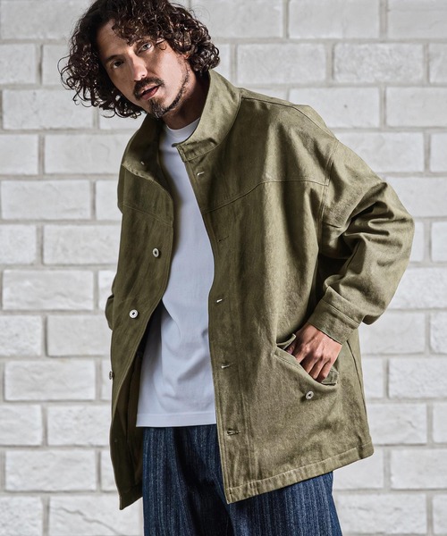 CAMBIO（カンビオ）の「mj11682- M-65ミリタリースタンドムラツイルジャケット(BP-BFA0128)（ミリタリージャケット・メンズ・ブラック/カーキ/アイボリー・L/M/S）」の3枚目の写真