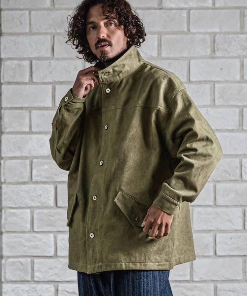 CAMBIO（カンビオ）の「mj11682- M-65ミリタリースタンドムラツイルジャケット(BP-BFA0128)（ミリタリージャケット・メンズ・ブラック/カーキ/アイボリー・L/M/S）」の4枚目の写真