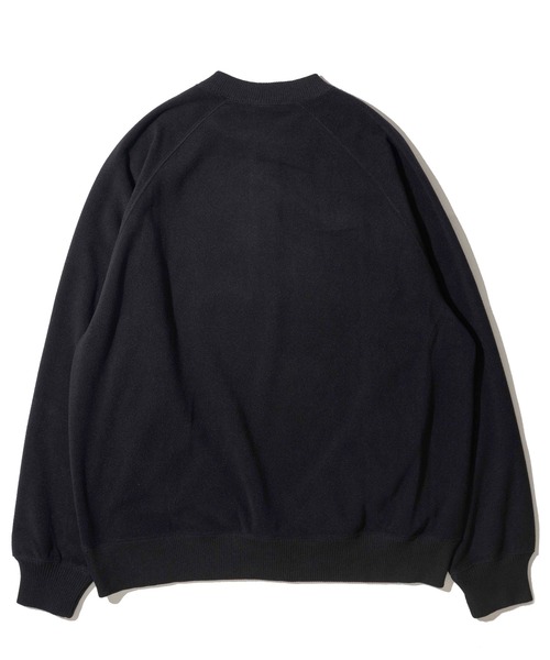 Healthknit(ヘルスニット)の「【Healthknit】Thermal Fleece Henlyneck L/S / ヘンリーネック ロングスリーブ サーマルフリース(スウェット・メンズ・ブラック/ネイビー・MEDIUM/LARGE/X-LARGE)」の4枚目の写真