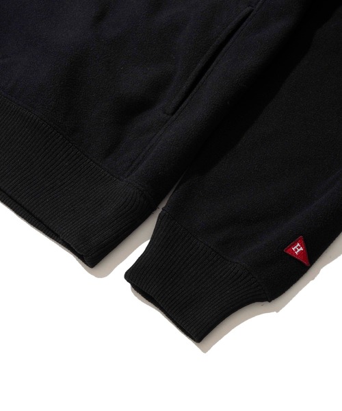 Healthknit(ヘルスニット)の「【Healthknit】Thermal Fleece Henlyneck L/S / ヘンリーネック ロングスリーブ サーマルフリース(スウェット・メンズ・ブラック/ネイビー・MEDIUM/LARGE/X-LARGE)」の11枚目の写真