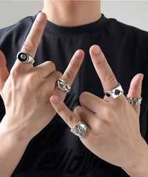 UP START（アップスタート）の「【Bls】【ZA】【Bling Leads】シルバーリングSET(BL)（リング）」