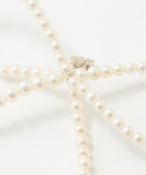 Steven Alan(スティーブンアラン)の「<SASKIA DIEZ>PEARL BOW EARSTUD/シングルピアス(ピアス(片耳用)・レディース・ホワイト・FREE)」の5枚目の写真