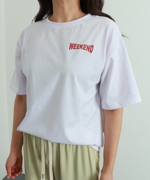 Miniministore(ミニミニストア)の「プリントTシャツ 半袖 新作 韓国風夏服(Tシャツ/カットソー・レディース・ホワイト/ブラック・FREE)」の7枚目の写真