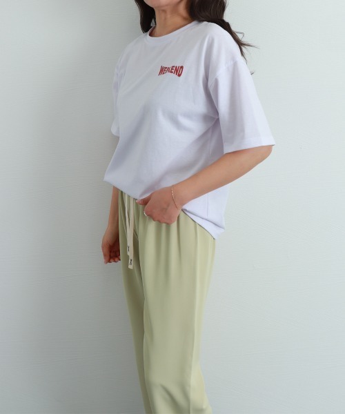 Miniministore(ミニミニストア)の「プリントTシャツ 半袖 新作 韓国風夏服(Tシャツ/カットソー・レディース・ホワイト/ブラック・FREE)」の13枚目の写真