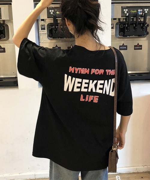 Miniministore(ミニミニストア)の「プリントTシャツ 半袖 新作 韓国風夏服(Tシャツ/カットソー・レディース・ホワイト/ブラック・FREE)」の15枚目の写真