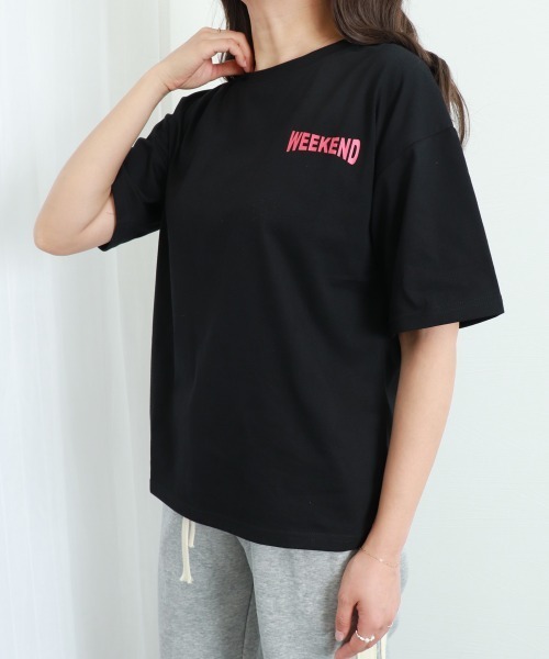 Miniministore(ミニミニストア)の「プリントTシャツ 半袖 新作 韓国風夏服(Tシャツ/カットソー・レディース・ホワイト/ブラック・FREE)」の18枚目の写真