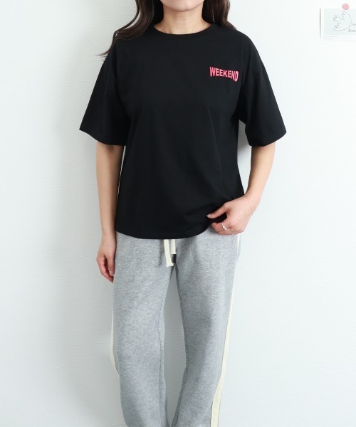 Miniministore(ミニミニストア)の「プリントTシャツ 半袖 新作 韓国風夏服(Tシャツ/カットソー・レディース・ホワイト/ブラック・FREE)」の21枚目の写真