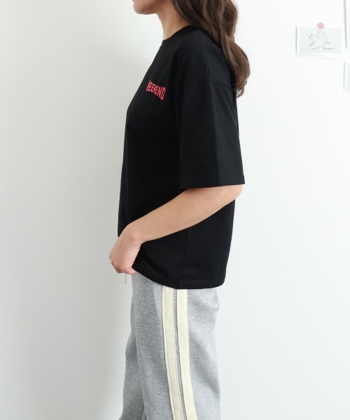 Miniministore(ミニミニストア)の「プリントTシャツ 半袖 新作 韓国風夏服(Tシャツ/カットソー・レディース・ホワイト/ブラック・FREE)」の22枚目の写真