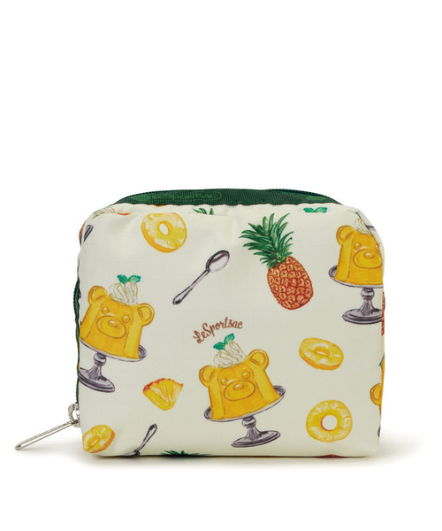 LeSportsac(レスポートサック)の「SQUARE COSMETIC パインベアジェリー(ポーチ・レディース・イエロー・FREE)」の1枚目の写真