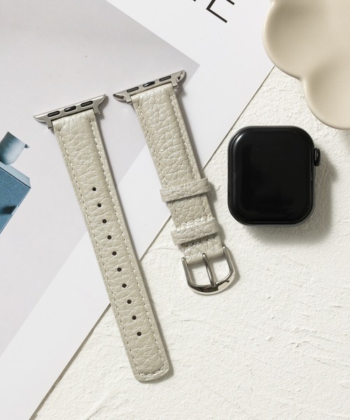 emonique(エモニーク)の「PUレザー アップルウォッチバンド Apple Watch バンド【38mm/40mm/41mm 対応】(デジタル腕時計・メンズ・パープル/ピンク/シルバー/イエロー/イエロー系/グリーン/ホワイト/ブラウン系/ブラウン・38)」の9枚目の写真