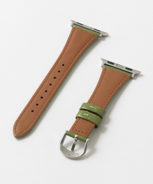 emonique(エモニーク)の「PUレザー アップルウォッチバンド Apple Watch バンド【38mm/40mm/41mm 対応】(デジタル腕時計・メンズ・パープル/ピンク/シルバー/イエロー/イエロー系/グリーン/ホワイト/ブラウン系/ブラウン・38)」の13枚目の写真