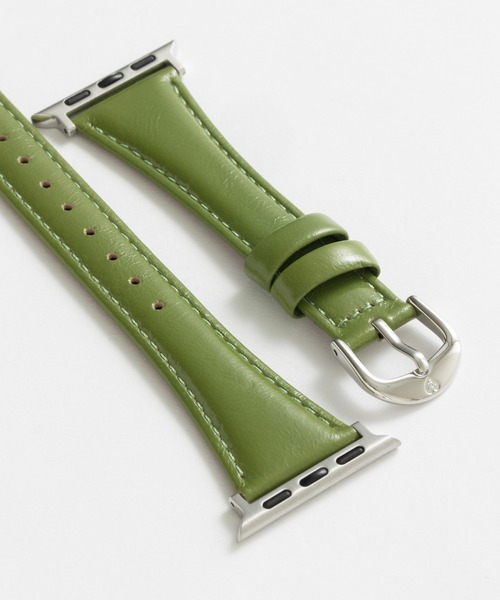 emonique(エモニーク)の「PUレザー アップルウォッチバンド Apple Watch バンド【38mm/40mm/41mm 対応】(デジタル腕時計・メンズ・パープル/ピンク/シルバー/イエロー/イエロー系/グリーン/ホワイト/ブラウン系/ブラウン・38)」の12枚目の写真