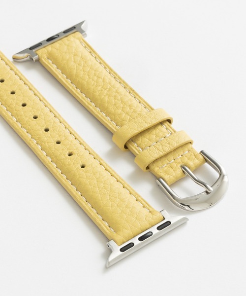 emonique(エモニーク)の「PUレザー アップルウォッチバンド Apple Watch バンド【38mm/40mm/41mm 対応】(デジタル腕時計・メンズ・パープル/ピンク/シルバー/イエロー/イエロー系/グリーン/ホワイト/ブラウン系/ブラウン・38)」の15枚目の写真