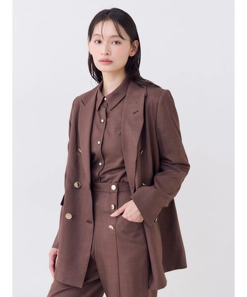 TONAL(トーナル)の「マルチセットダブルジャケット(テーラードジャケット・レディース・ネイビー/グレー/ブラウン/ピンク・SMALL/MEDIUM)」の21枚目の写真