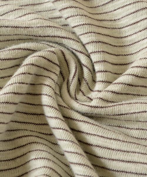 Zooodle(ズードル)の「Border Long Sleeve T-Shirt - ボーダーロンT -(Tシャツ/カットソー・メンズ・ミント/ブラック・MEDIUM/LARGE)」の5枚目の写真