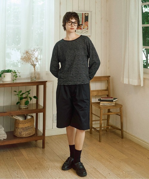 Zooodle(ズードル)の「Border Long Sleeve T-Shirt - ボーダーロンT -(Tシャツ/カットソー・メンズ・ミント/ブラック・MEDIUM/LARGE)」の13枚目の写真