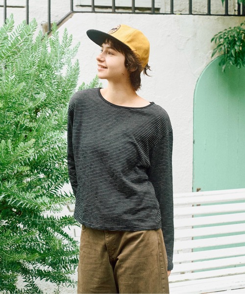 Zooodle(ズードル)の「Border Long Sleeve T-Shirt - ボーダーロンT -(Tシャツ/カットソー・メンズ・ミント/ブラック・MEDIUM/LARGE)」の21枚目の写真