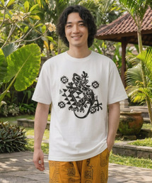 エスニック Ｔシャツ ヤモリ オルテガ