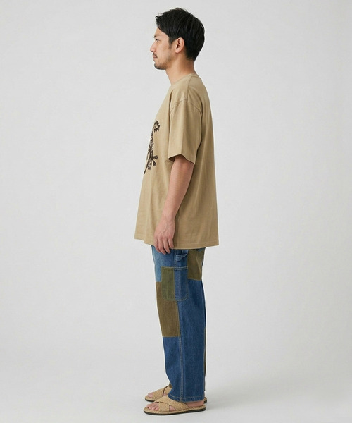 ZIP FIVE（ジップファイブ）の「エスニック Ｔシャツ ヤモリ オルテガ（Tシャツ/カットソー・メンズ・ホワイト/グレー/ブラック/ベージュ・X-LARGE/MEDIUM/LARGE）」の11枚目の写真