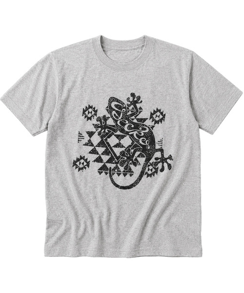 ZIP FIVE（ジップファイブ）の「エスニック Ｔシャツ ヤモリ オルテガ（Tシャツ/カットソー・メンズ・ホワイト/グレー/ブラック/ベージュ・X-LARGE/MEDIUM/LARGE）」の15枚目の写真