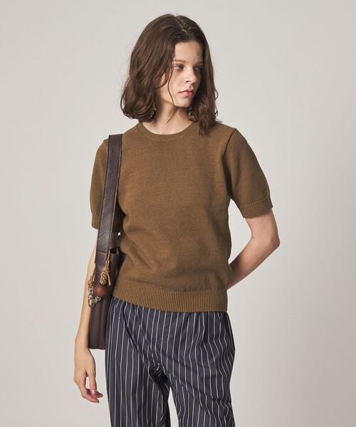 Steven Alan(スティーブンアラン)の「<Steven Alan>ハーフスリーブ ニット プルオーバー(ニット/セーター・レディース・ブラック/ナチュラル/オリーブ・FREE)」の10枚目の写真